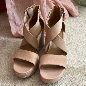 UGG Strappy Wedges size 10